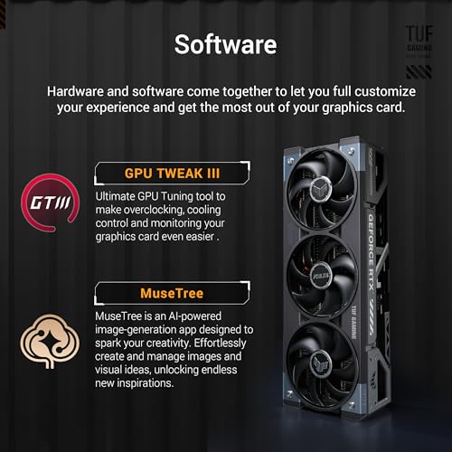 ASUS TUF Gaming GeForce RTX 4080 Super OC Edition Graphics Card, 16GB GDDR6X M329538