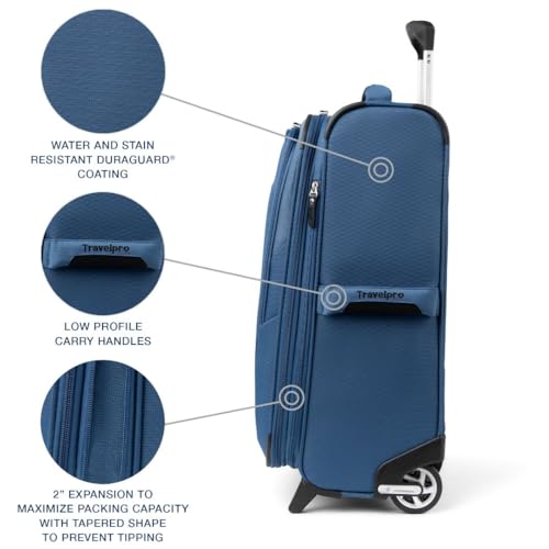 Travelpro Maxlite 5 Softside Expandable 2 Wheel Carry-On Luggage, Burgundy, 22-Inch Q6258