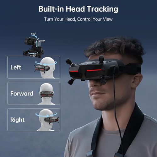 CADDXFPV Walksnail Avatar HD FPV Goggles X – 1080p Ultra-Wide Screen, 50° FOV, Head Tracking F94522
