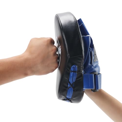 Valleycomfy Boxing Curved Focus Punching Mitts Leatherette Training Pads D262