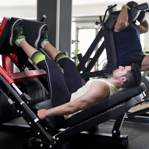 RitFit Leg Press Hack Squat Machine, Adjustable for Home Gym E5729