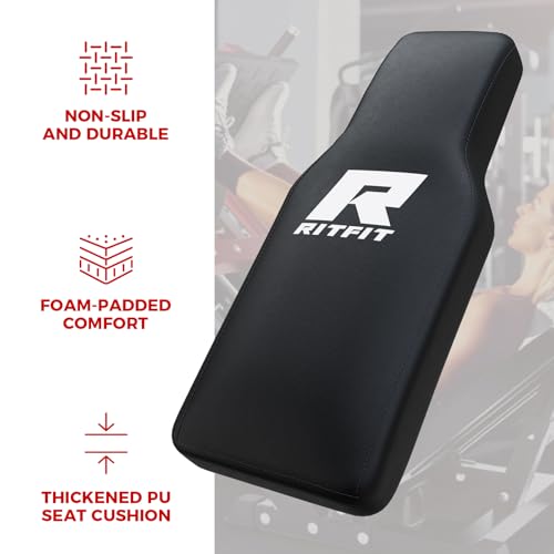 RitFit Leg Press Hack Squat Machine, Adjustable for Home Gym E5729