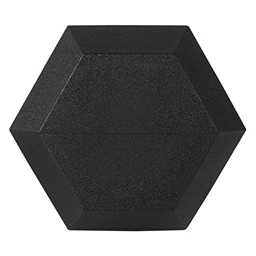 Rubber Encased Hex Dumbbell Set of 2, Anti-Slip Cast Iron Grip, 5-50 LBS H4990