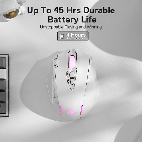 Redragon M908 Impact RGB MMO Gaming Mouse with 12 Side Buttons, 12400 DPI U713989