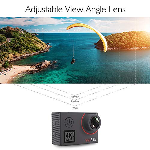 AKASO V50 Elite 4K60fps Action Camera with 128GB MicroSDXC U3 Memory Card Bundle G5217