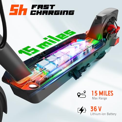 SISIGAD Electric Scooter for Adults, 10" Tires, 600W Motor, 22 MPH, 30 Miles Range, Foldable O1563