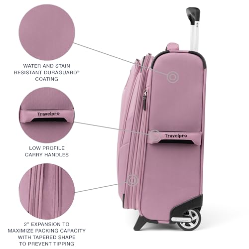 Travelpro Maxlite 5 Softside Expandable 2 Wheel Carry-On Luggage, Burgundy, 22-Inch Q6258