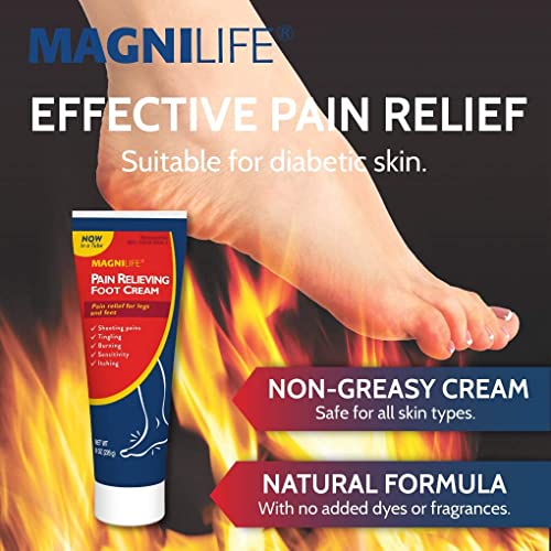 MagniLife Pain Relieving Foot Cream with Beeswax and Eucalyptus, 4oz U628795