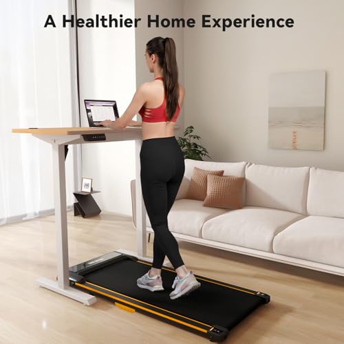 GORISE Walking Pad, Under Desk Treadmill with Incline and Remote Control Y819748