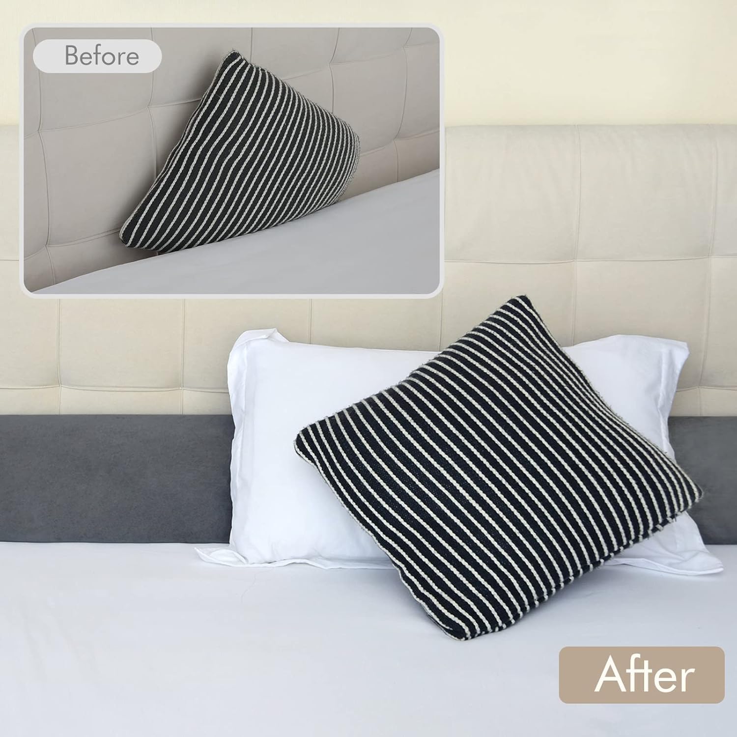 Vekkia Bed Wedge Pillow for Headboard Gap, Queen G237
