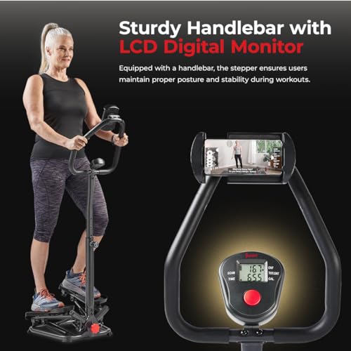 Sunny Health & Fitness Twist Stepper with Handlebar S560