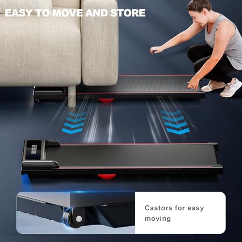 GORISE Walking Pad, Under Desk Treadmill with Incline and Remote Control Y819748