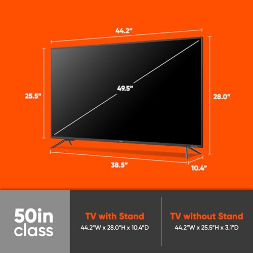ONN 50-Inch Class 4K Ultra HD LED Smart TV HDR (Renewed) Q782206