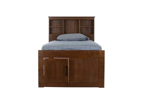 Discovery World Furniture White Full Bookcase Bed with 6 Drawers Z895159