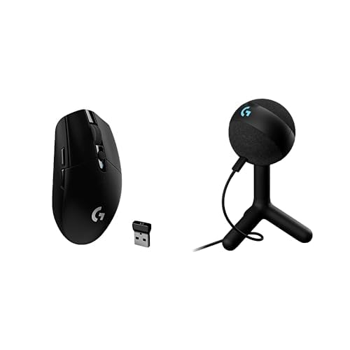 Logitech G305 LIGHTSPEED Wireless Gaming Mouse, Hero 12K Sensor, Black O4133