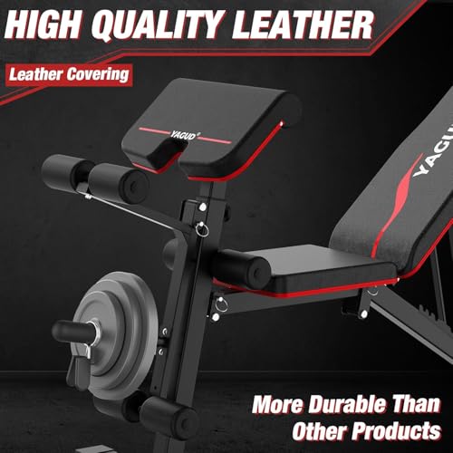Adjustable Weight Bench for Home Gym, 800 LB Incline Decline Strength Training M735
