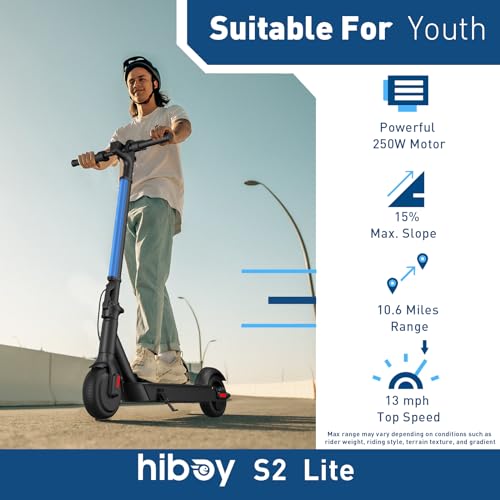 Hiboy Electric Scooter, 350W Motor, 13 MPH, Foldable, UL 2272 Certified H307320