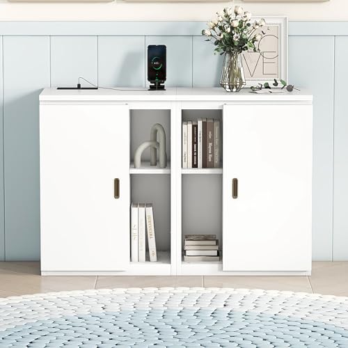 Queen Size Solid Pine Murphy Bed Chest with Charging Station and Storage Drawer K498