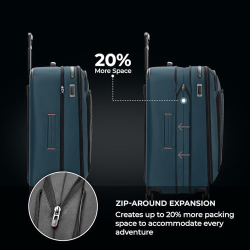 Briggs & Riley 22" Carry On Expandable Spinner - Softside Luggage, Black G487462