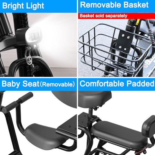 Electric Scooter with Seat for Adult, 350W Motor, 20 Mile Range C382991