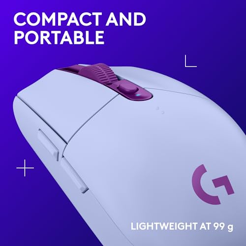 Logitech G305 LIGHTSPEED Wireless Gaming Mouse, Hero 12K Sensor, Black O4133