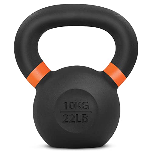 Yes4All Powder Coated Cast Iron Kettlebell Weight Set for Home Gym N15817