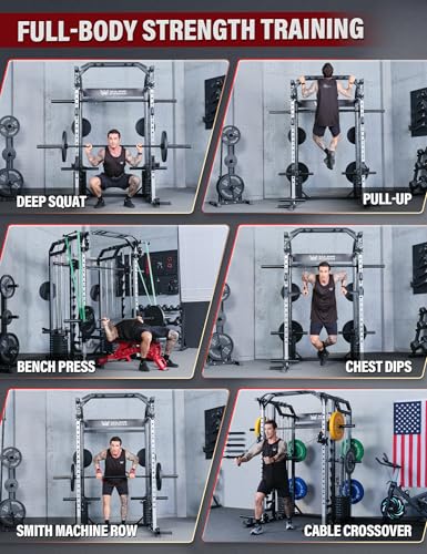 Major Fitness Smith Machine Drone2 Premium All-in-One Home Gym with Aluminum Pulley Set J82580