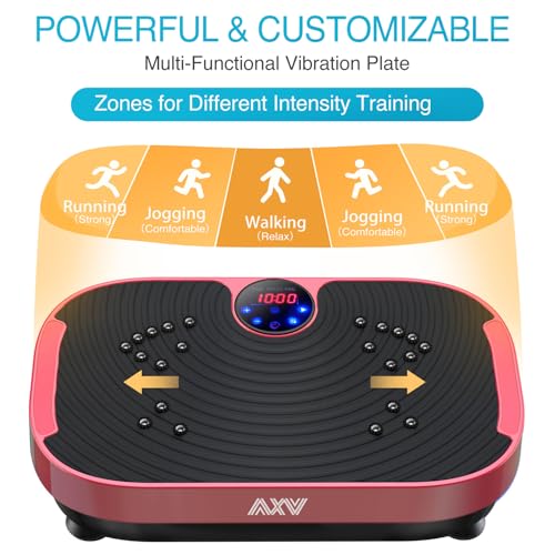 AXV Vibration Plate Exercise Machine Whole Body Workout Fitness Platform K84986