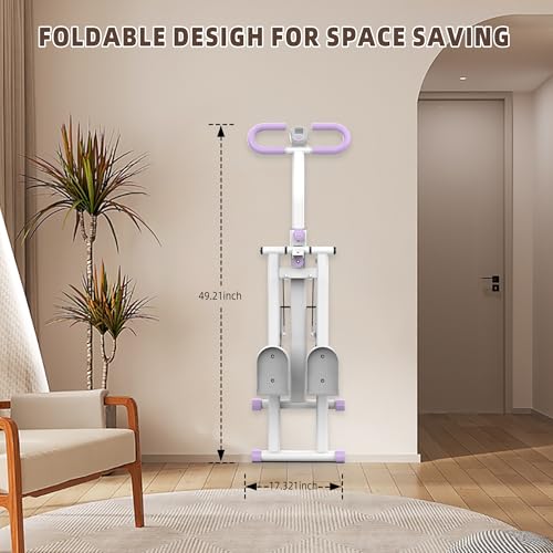 Folding Stair Stepper with Adjustable Handlebar for Home Full-Body Workout O7670