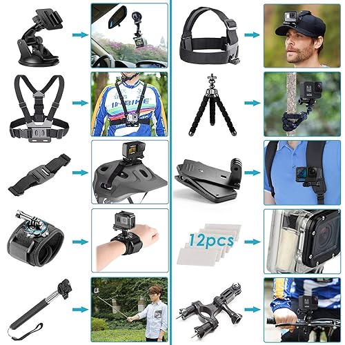 GoPro Hero Compact Waterproof Action Camera with 4K and Accessory Kit P4515