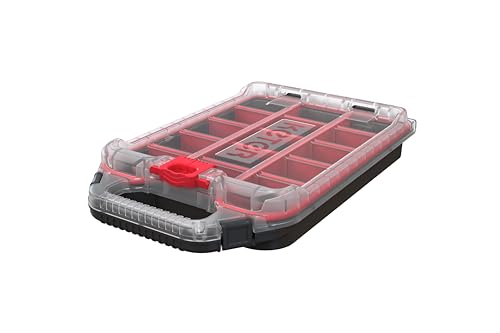 Keter Stack-n-Roll Modular Tools Organizer, 3 Piece Resin Rolling Tool Box, Black S451