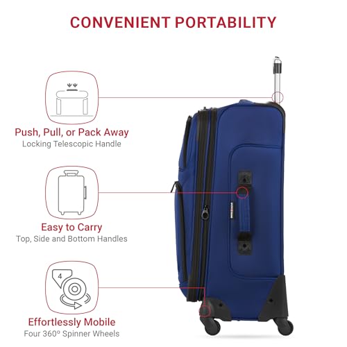 SwissGear Sion Softside Expandable Luggage, Black, 29-Inch C81483