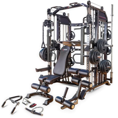 MiM USA Hercules EX Commercial All in One Gym Machine with 400 lb Weight Stack W526181