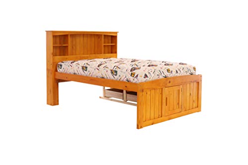 Discovery World Furniture White Full Bookcase Bed with 6 Drawers Z895159