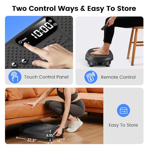 Vibration Plate Exercise Machine for Full Body Workout, 450 lbs Capacity K2776