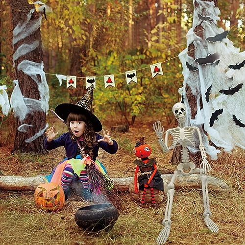 UMEELR 5.9FT Poseable Life Size Skeleton for Halloween Decoration B873000