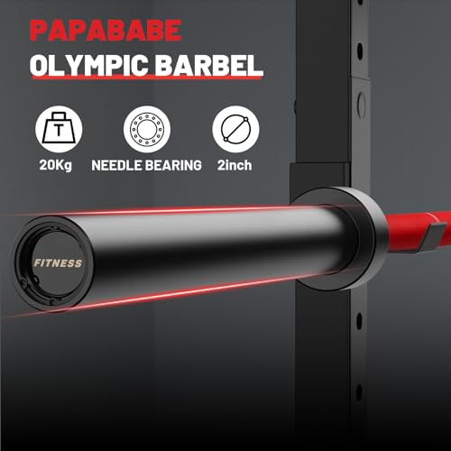 PAPABABE Olympic Barbell 2-inch 45lb Weight Bar for Strength Training V204840