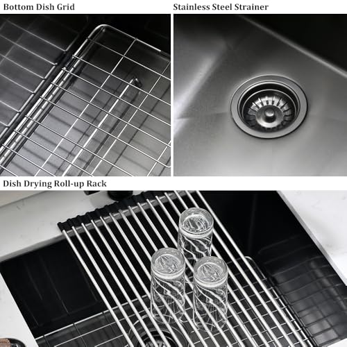 VASOYO Stainless Steel Undermount Laundry Sink 23x18x13 H4912