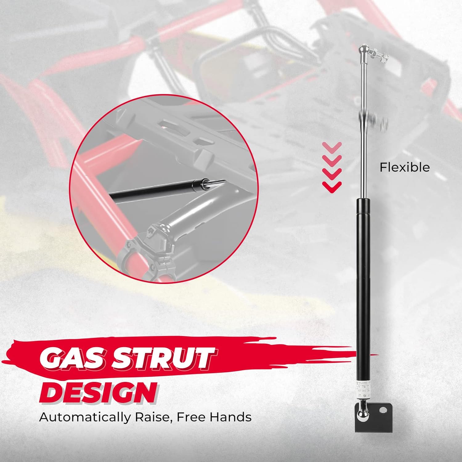 KEMIMOTO X3 Rack with Gas Strut for Can-Am X3 & X3 Max 2017-2024 O17375