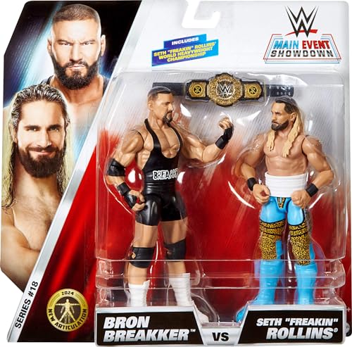 Mattel WWE Main Event Championship Showdown 2-Pack Action Figures & Accessory O3534
