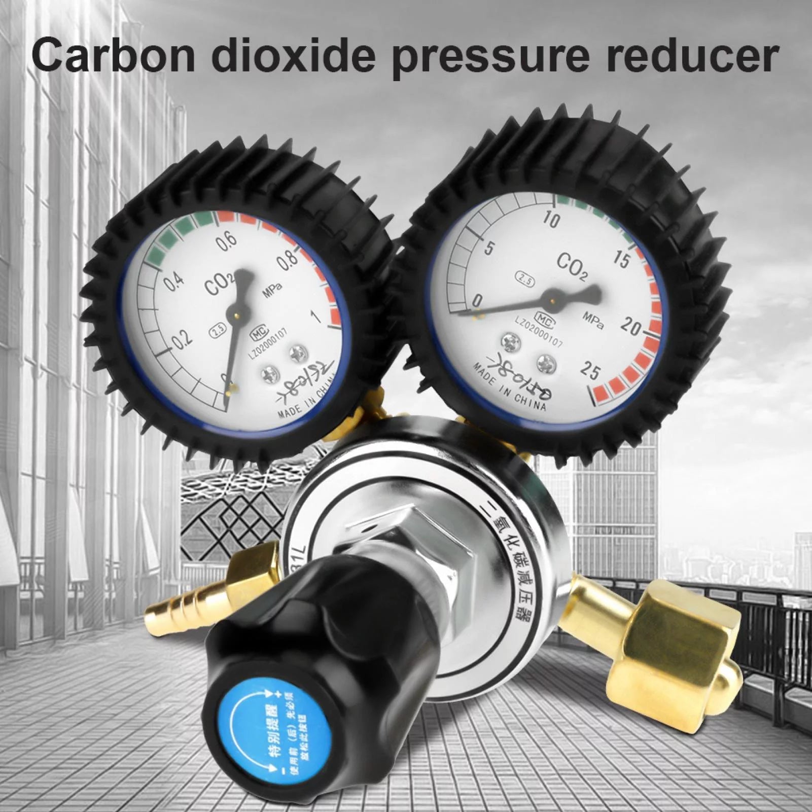 CO2 Gas Pressure Regulator Brass for MIG TIG Welding P37303