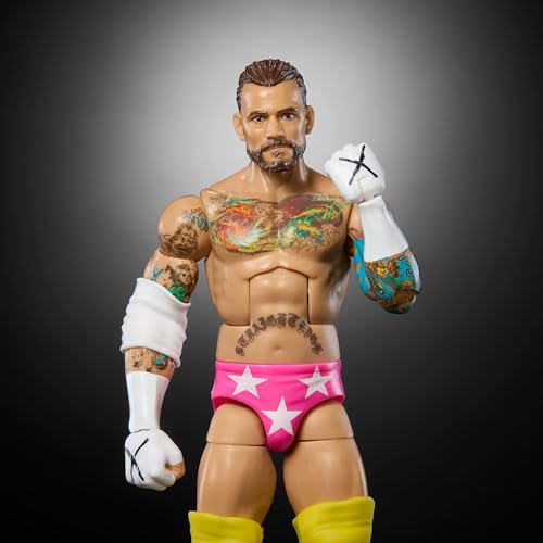 Mattel WWE Elite Action Figure CM Punk 6-Inch Collectible with Accessories N544