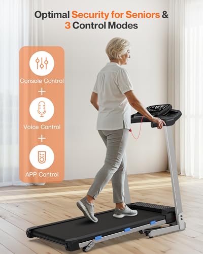 Folding Treadmill with Incline, 3.0 HP Quiet for Home, 350 lbs Capacity Y76666