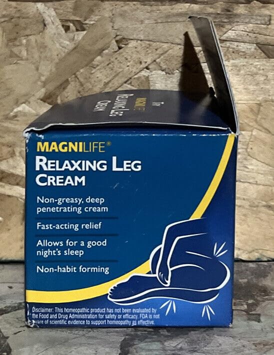 MagniLife Relaxing Leg Cream with Lavender and Magnesium, 2 Pack of 4oz P219