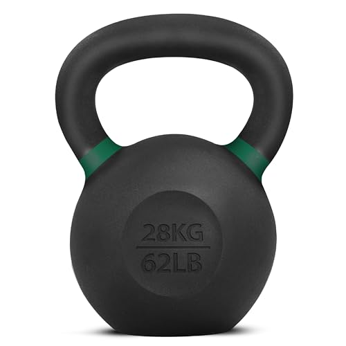 Yes4All Powder Coated Cast Iron Kettlebell Weight Set for Home Gym N15817