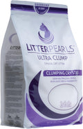 Litter Pearls Ultra Clump Unscented Crystal Clumping Cat Litter 8lb,White and Clear Crystals,10580