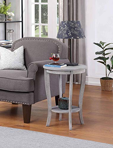 American Heritage Round End Table, Black U219