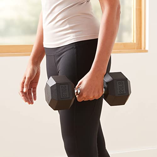 Amazon Basics Rubber Hex Dumbbell K648924