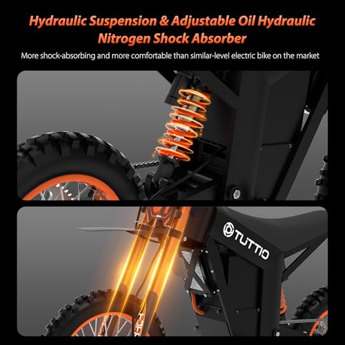 Soleil01 Electric Dirt Bike for Teens Adults, 14" Fat Tire 2000W 48V 21AH K9405