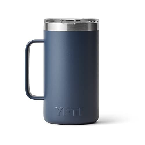 YETI Rambler 24 oz Mug, Stainless Steel, Vacuum Insulated N160